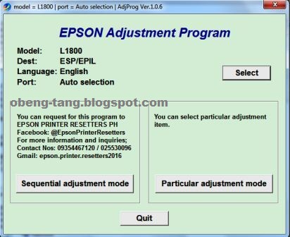 download epson resetter tool l1800